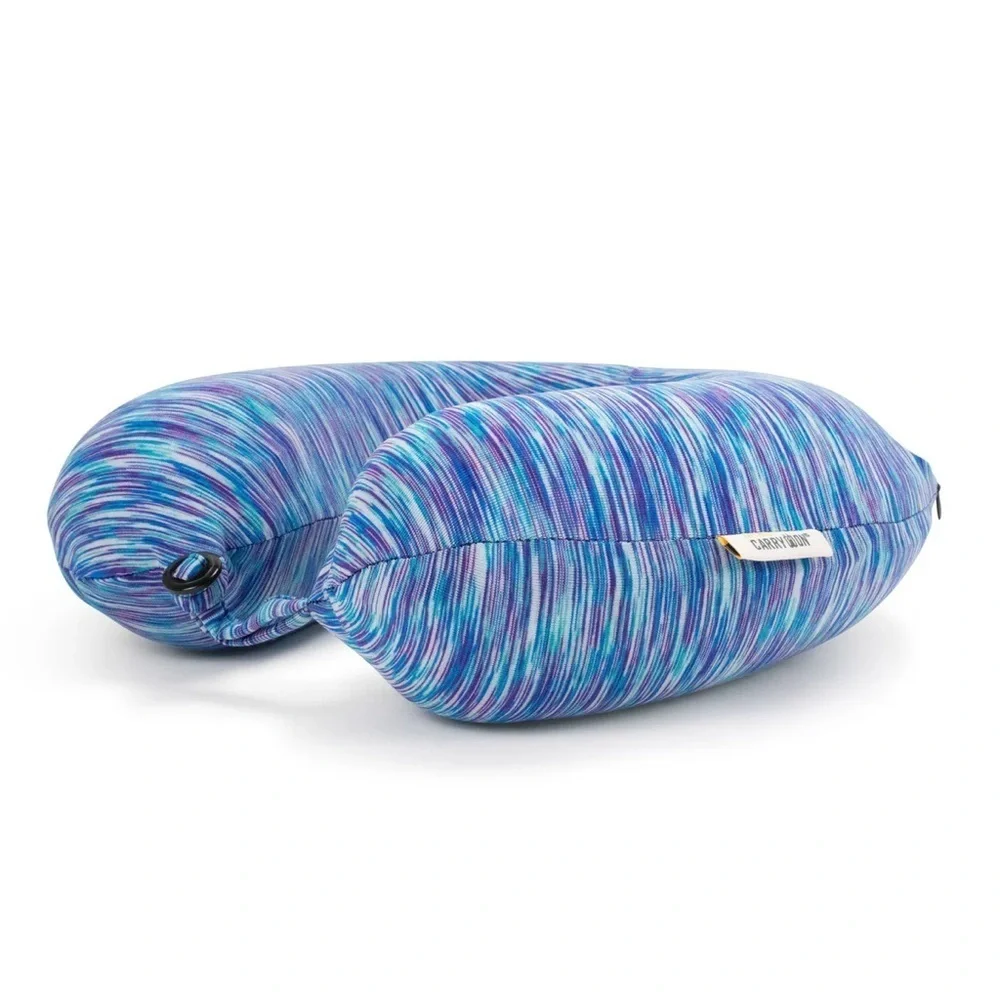 Miami CarryOn Space Dye Memory Foam Travel Pillow/Neck Pillow